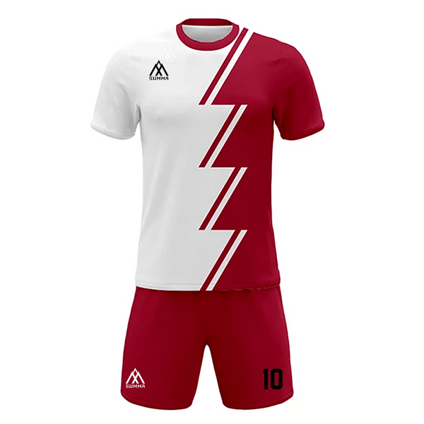 Summa Drive New Design Sublimation Printing Soccer Jersey Uniform Soccer Kits White/Red